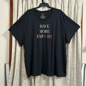 Torrid Have More Empathy Relaxed Fit Signature Jersey Crew Neck Split Tee - 6X